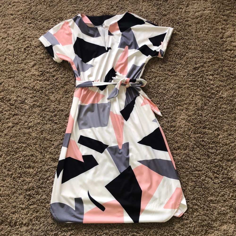 Abstract midi dress